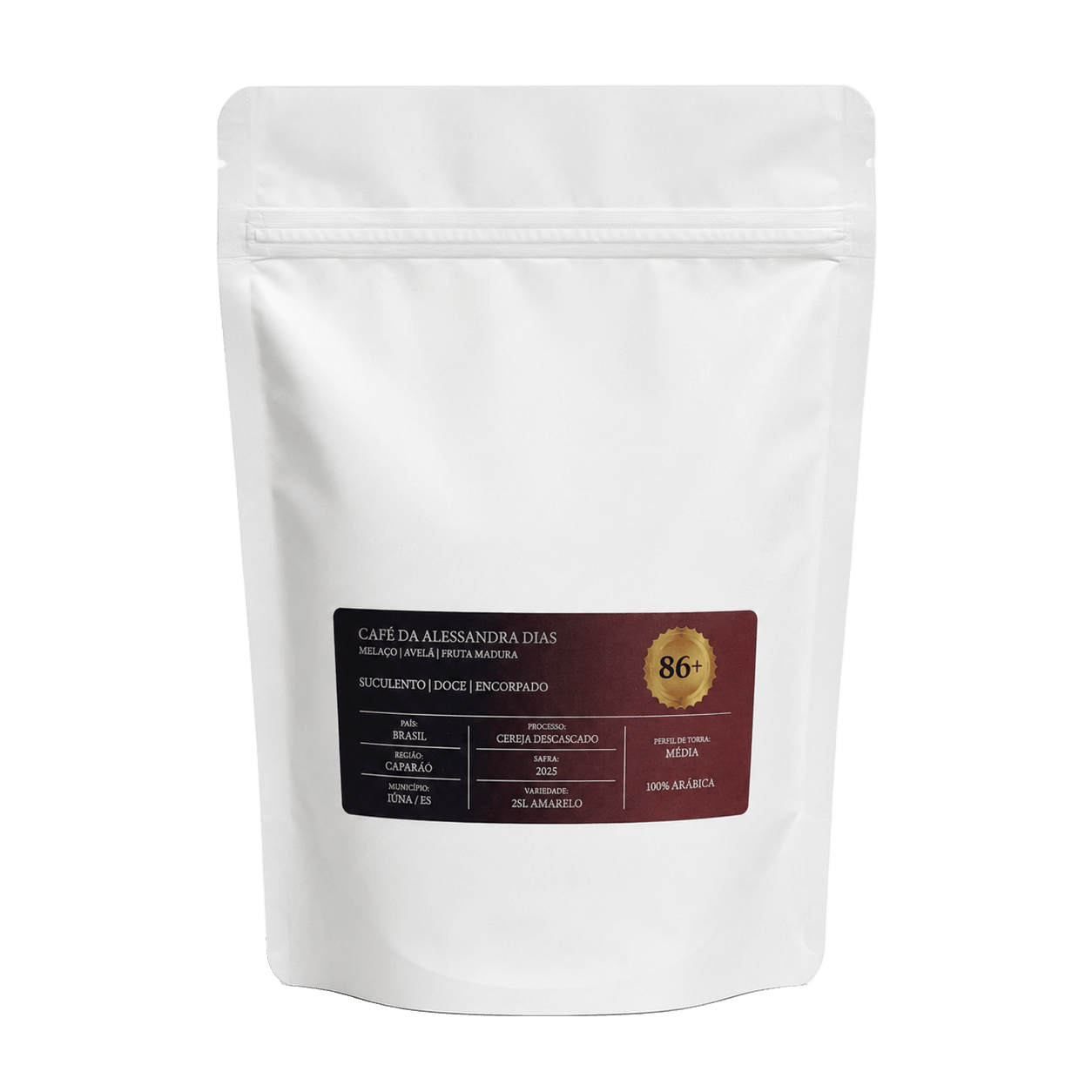 Café da Alessandra Dias Cereja Real 250g — embalagem frente