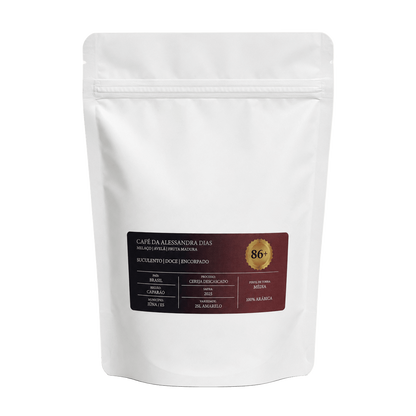 Café da Alessandra Dias Cereja Real 250g — embalagem frente
