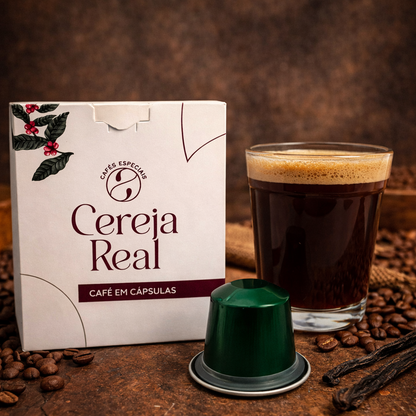 Cápsulas compatíveis com Nespresso Cereja Real — caixa com 10