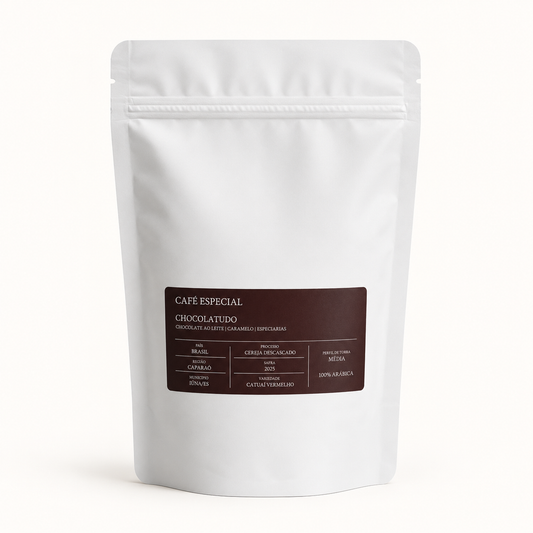 Café CHOCOLATUDO Cereja Real 250g — embalagem frente