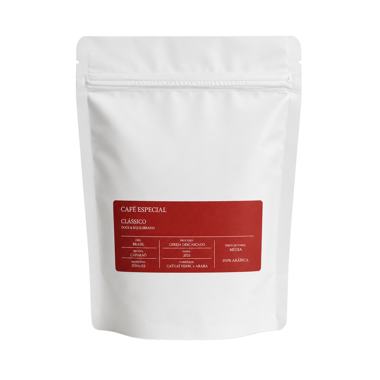 Café CLÁSSICO Cereja Real 250g — embalagem frente