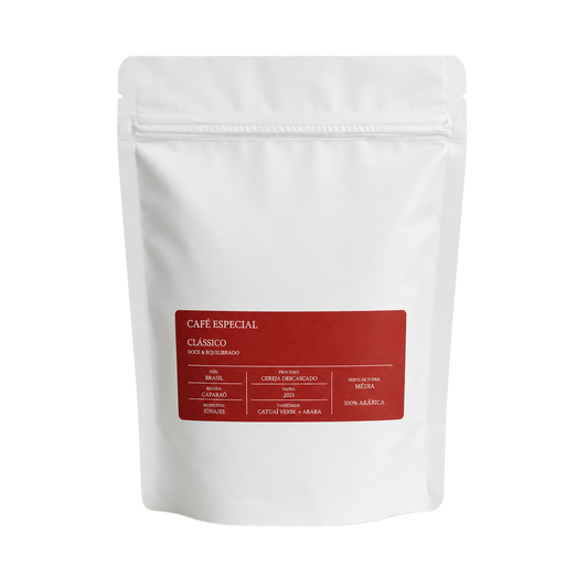 Café CLÁSSICO Cereja Real 250g — embalagem frente