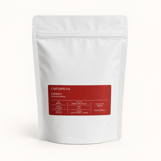Café CLÁSSICO Cereja Real 250g — embalagem frente